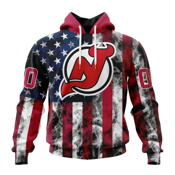 Hoodie NHL New Jersey Devils Special Design For Independence Day The Fourth Of July St2401