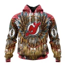 Hoodie NHL New Jersey Devils Special Native Costume Design St2201