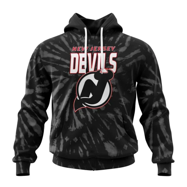 Hoodie NHL New Jersey Devils Special Retro Vintage Tie Dye St2201