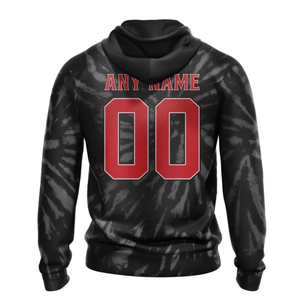 Hoodie NHL New Jersey Devils Special Retro Vintage Tie Dye St2201 - Image 2
