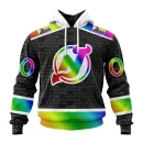 Hoodie NHL New Jersey Devils Special Pride Design Hockey Is For Everyone