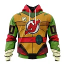 Hoodie NHL New Jersey Devils Special Teenage Mutant Ninja Turtles Design St2301