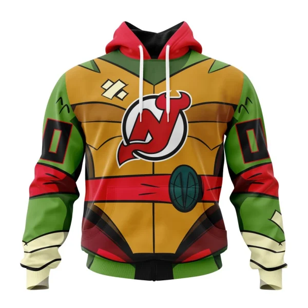 Hoodie NHL New Jersey Devils Special Teenage Mutant Ninja Turtles Design St2301