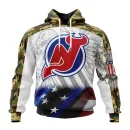 Hoodie NHL New Jersey Devils, Specialized Design With Our America Flag And Our America Eagle