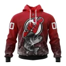 Hoodie NHL New Jersey Devils, Specialized Fishing Style St2201