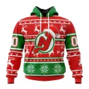 Hoodie NHL New Jersey Devils, Specialized Unisex Christmas Is Coming V02