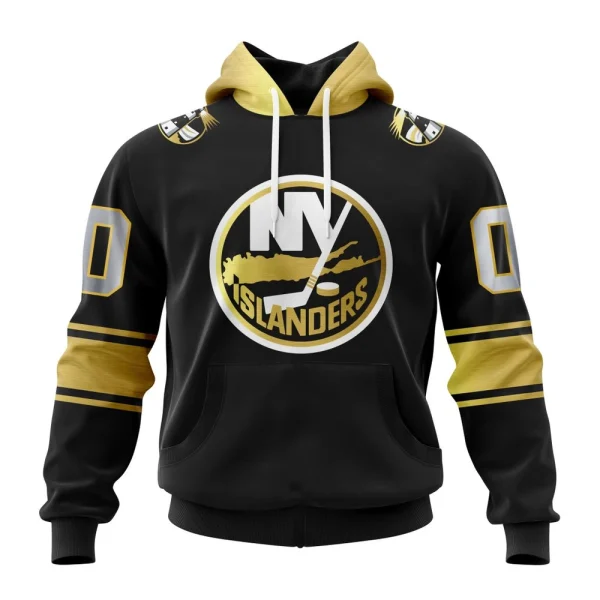 Hoodie NHL New York Islanders Special Black And Gold Design St2401