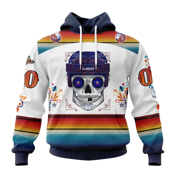 Hoodie NHL New York Islanders Special Design For Dia De Los Muertos St2301