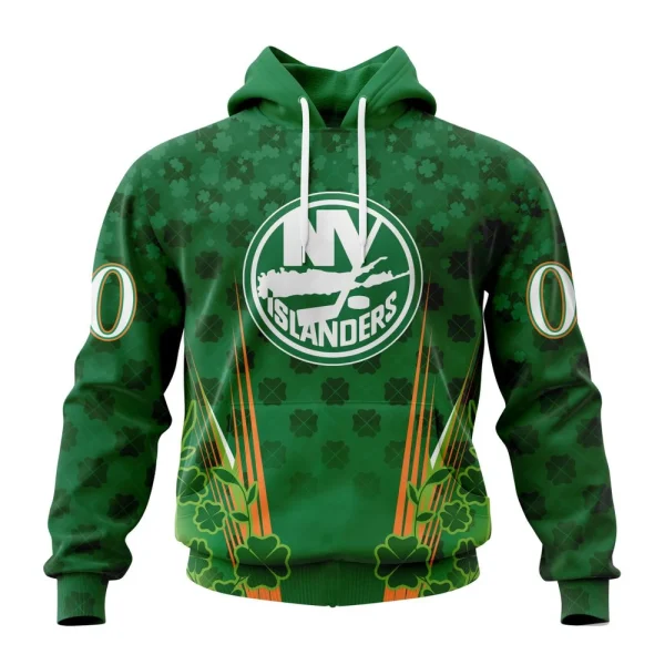 Hoodie NHL New York Islanders Special Design For St. Patrick's Day St2402