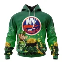 Hoodie NHL New York Islanders Special Design For St. Patrick's Day St2403