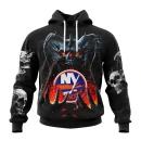 Hoodie NHL New York Islanders Special Skull Art Design St2301