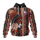 Hoodie NHL New York Islanders Special Skull Native Design St2301
