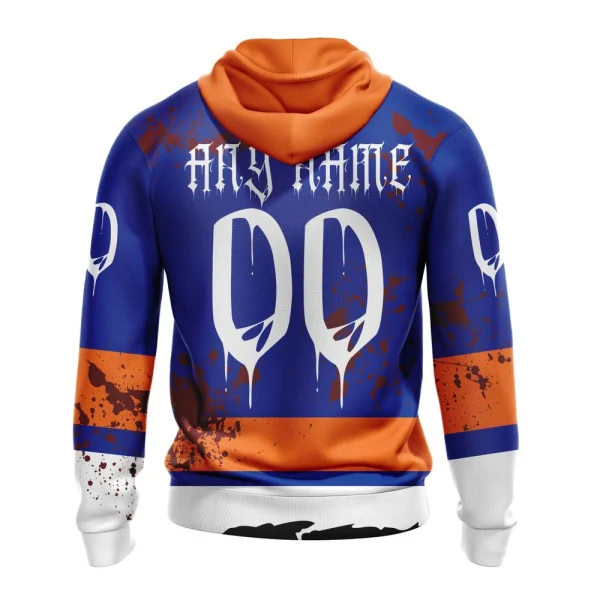 Hoodie NHL New York Islanders, Specialized Design Jersey With Your Ribs For Halloween - Image 2
