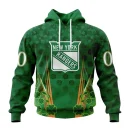 Hoodie NHL New York Rangers Special Design For St. Patrick's Day St2402