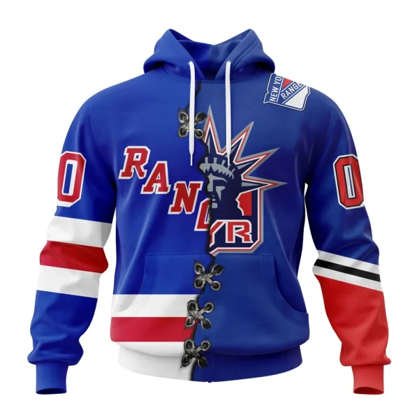 Hoodie NHL New York Rangers Special Home Mix Reverse Retro Personalized Kits