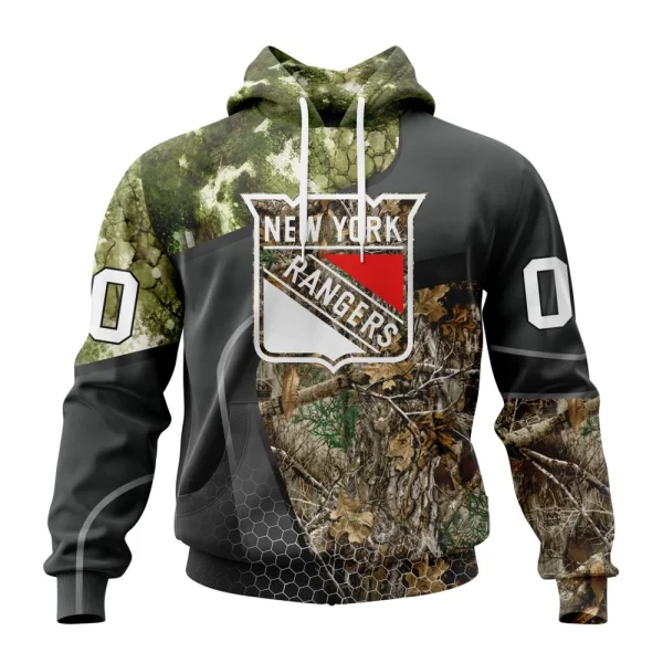 Hoodie NHL New York Rangers Special Hunting Camo Design St2302