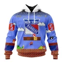 Hoodie NHL New York Rangers Special Kits With Super Mario Game Design
