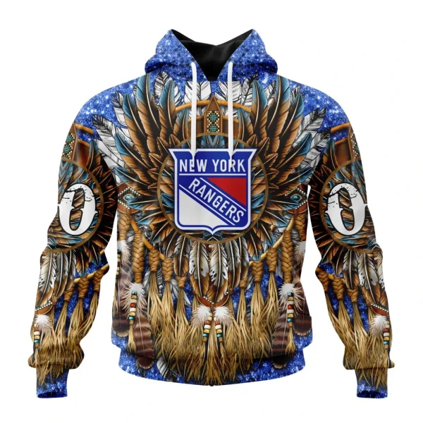 Hoodie NHL New York Rangers Special Native Costume Design St2201