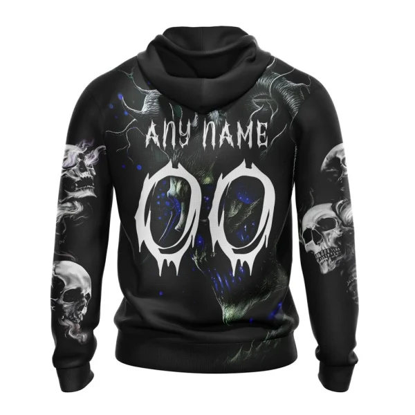 Hoodie NHL New York Rangers Special Skull Art Design St2301 - Image 2