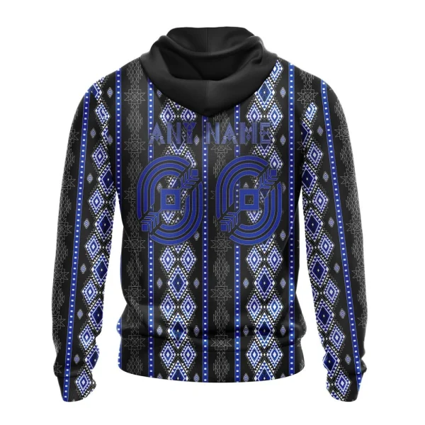 Hoodie NHL New York Rangers Special Skull Native Design St2301 - Image 2