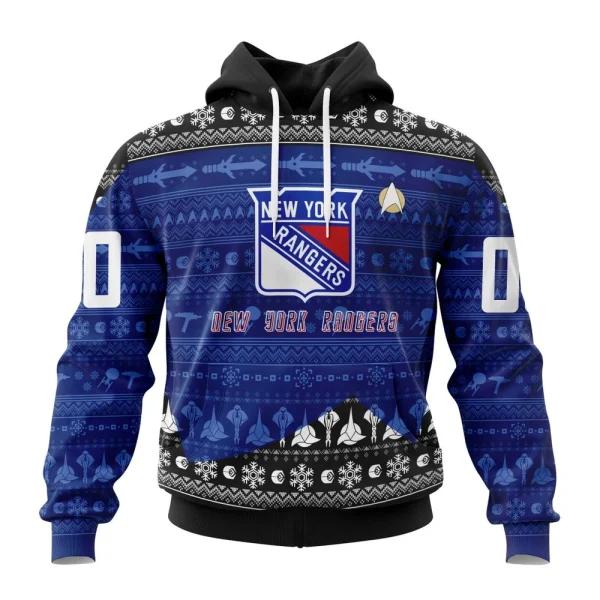 Hoodie NHL New York Rangers Special Star Trek Design St2201