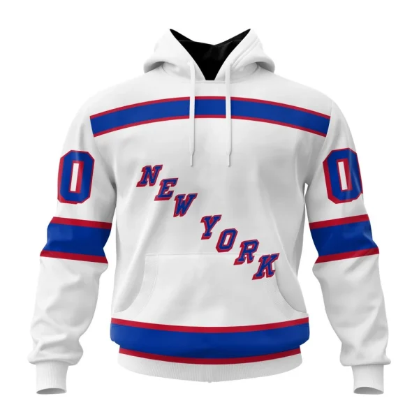 Hoodie NHL New York Rangers Special Whiteout Design St2401