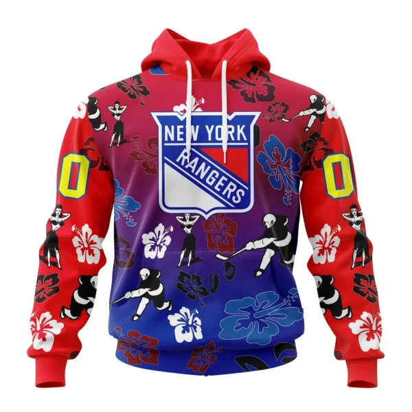 Hoodie NHL New York Rangers X Hawaii Specialized Design For Hawaiia V0122