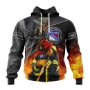 Hoodie NHL New York Rangers, Specialized Kits To Honor Firefighter In Patriot Day We Will Never Forget