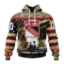 Hoodie NHL New York Rangers, Specialized Unisex Kits Remember Pearl Harbor