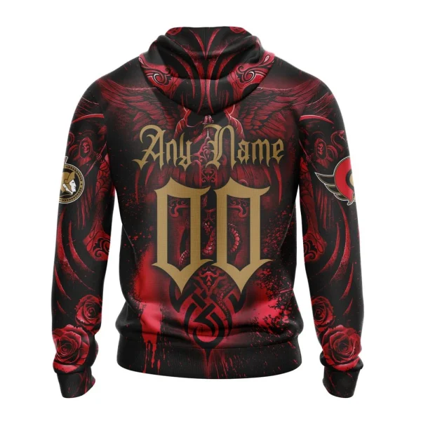 Hoodie NHL Ottawa Senators Special Design With Skull Art St2203 - Image 2