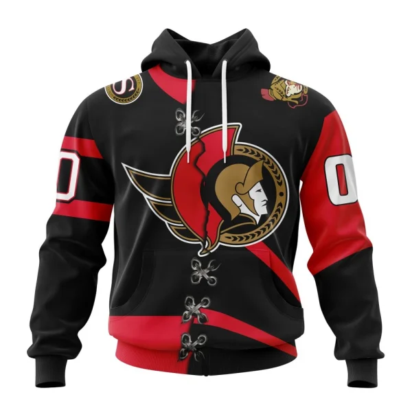 Hoodie NHL Ottawa Senators Special Home Mix Reverse Retro Personalized Kits