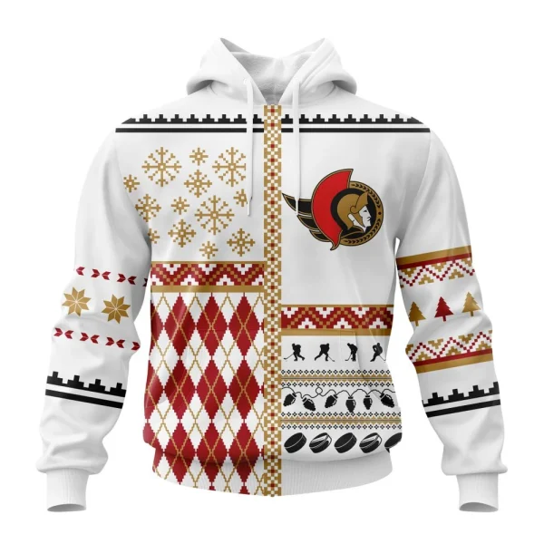 Hoodie NHL Ottawa Senators, Specialized Unisex Christmas Is Coming V01