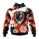 Hoodie NHL Philadelphia Flyers Special Grateful Dead Design St2305