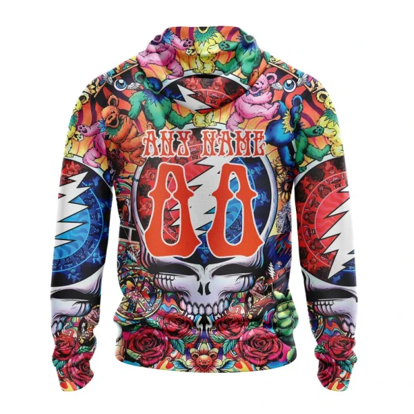 Hoodie NHL Philadelphia Flyers Special Grateful Dead Design St2304 - Image 2