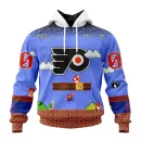 Hoodie NHL Philadelphia Flyers Special Kits With Super Mario Game Design