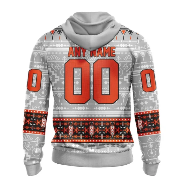 Hoodie NHL Philadelphia Flyers Special Native Design St2302 - Image 2