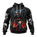 Hoodie NHL Philadelphia Flyers Special Skull Art Design St2301
