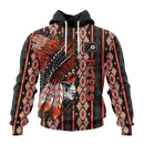 Hoodie NHL Philadelphia Flyers Special Skull Native Design St2301