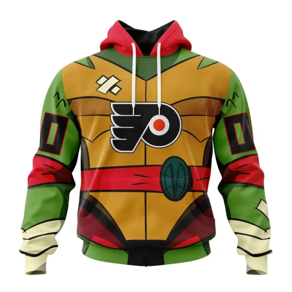 Hoodie NHL Philadelphia Flyers Special Teenage Mutant Ninja Turtles Design St2301
