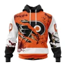 Hoodie NHL Philadelphia Flyers, Specialized Design Jersey With Your Ribs For Halloween