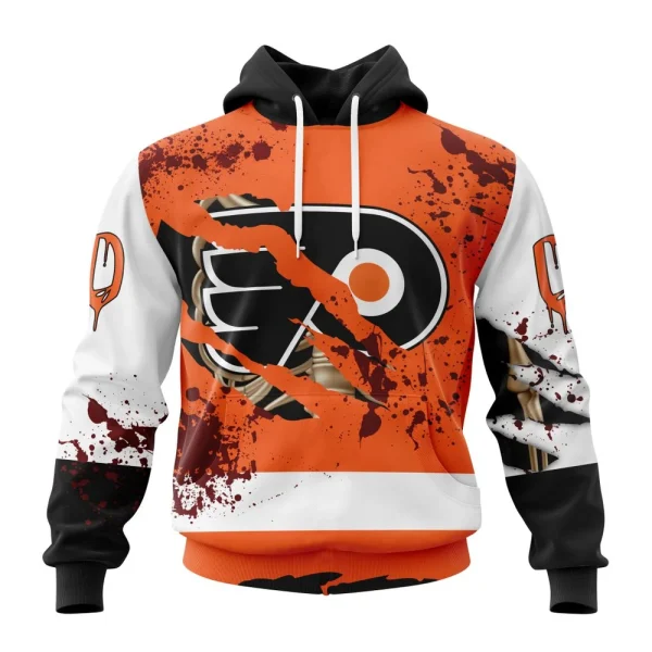Hoodie NHL Philadelphia Flyers, Specialized Design Jersey With Your Ribs For Halloween