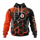 Hoodie NHL Philadelphia Flyers, Specialized Design With Motocross Syle V0222