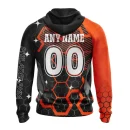 Hoodie NHL Philadelphia Flyers, Specialized Design With Motocross Syle V0222