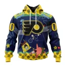 Hoodie NHL Philadelphia Flyers, Specialized Jersey With Spongebob