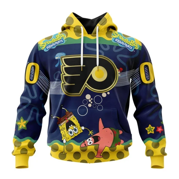 Hoodie NHL Philadelphia Flyers, Specialized Jersey With Spongebob