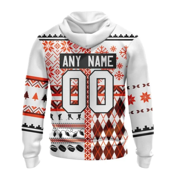 Hoodie NHL Philadelphia Flyers, Specialized Unisex Christmas Is Coming V01 - Image 2