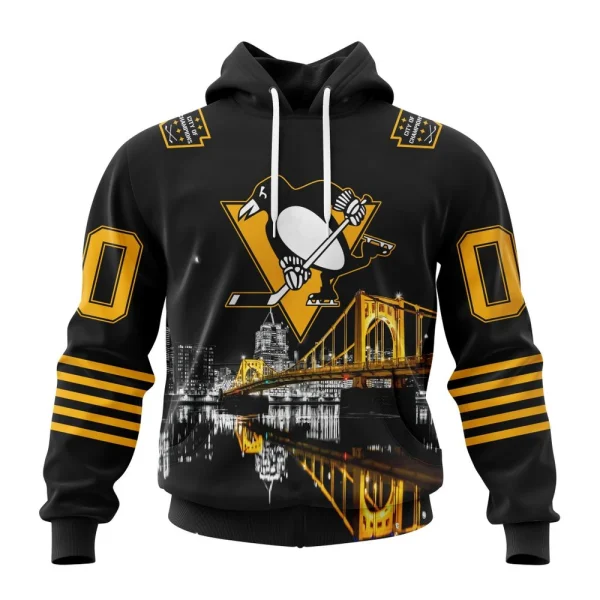 Hoodie NHL Pittsburgh Penguins City Of The Champions Steel City Design