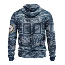 Hoodie NHL Pittsburgh Penguins Honor Us Navy Veterans St2202
