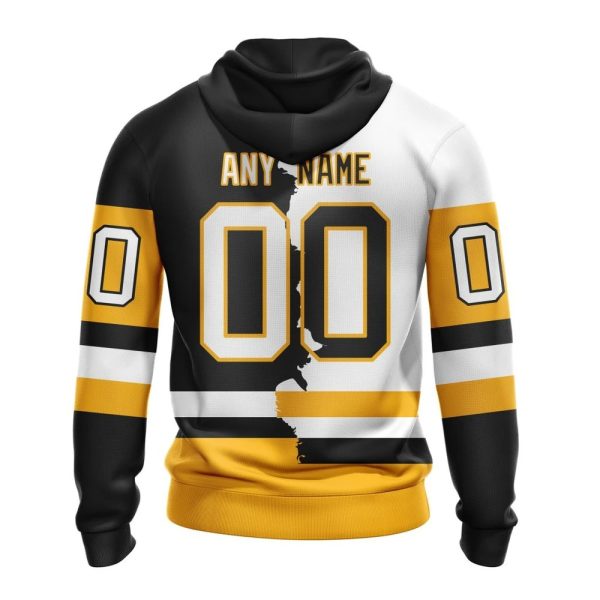 Hoodie NHL Pittsburgh Penguins Personalize Home Mix Away Kits - Image 2