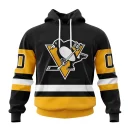 Hoodie NHL Pittsburgh Penguins Personalized Home Kits